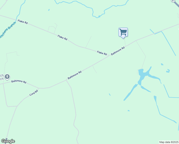 map of restaurants, bars, coffee shops, grocery stores, and more near 1165 Baltimore Road in Council