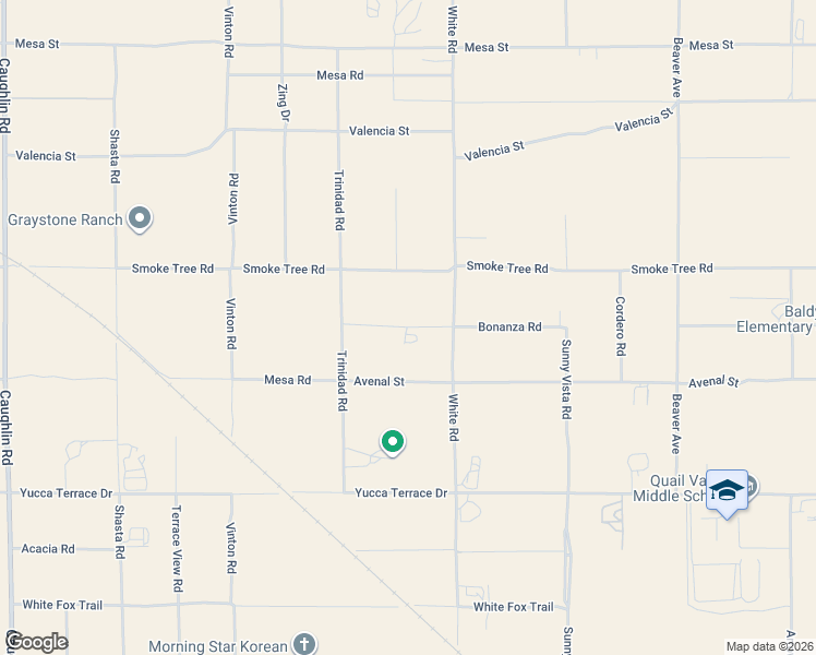 map of restaurants, bars, coffee shops, grocery stores, and more near 8785 Bonanza Road in Phelan