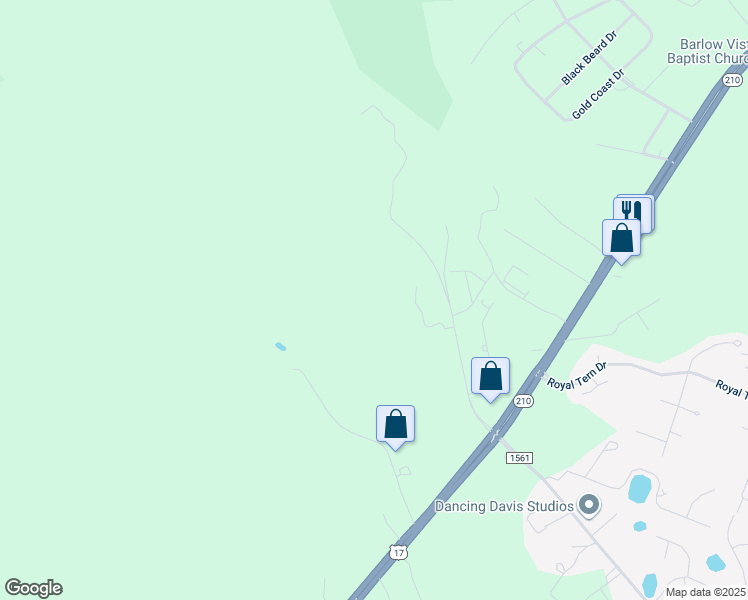 map of restaurants, bars, coffee shops, grocery stores, and more near 539 Old Whitfield Road in Hampstead