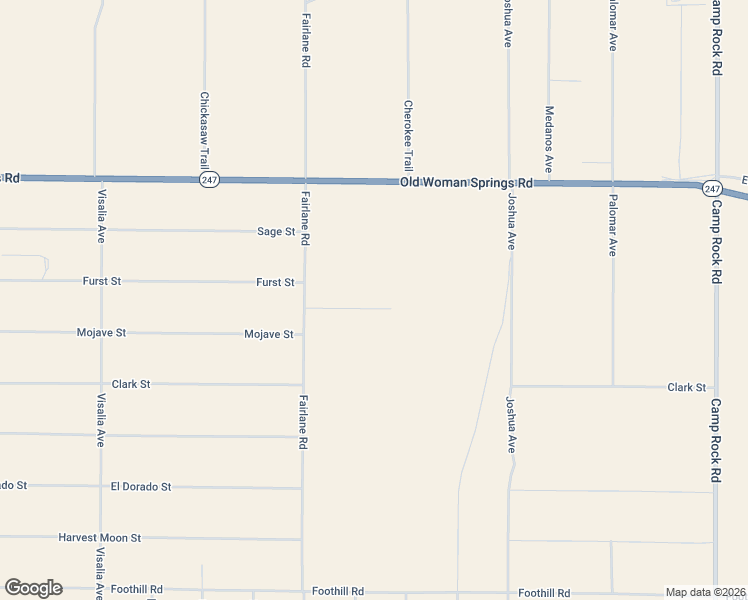 map of restaurants, bars, coffee shops, grocery stores, and more near 10369 Fairlane Road in Lucerne Valley
