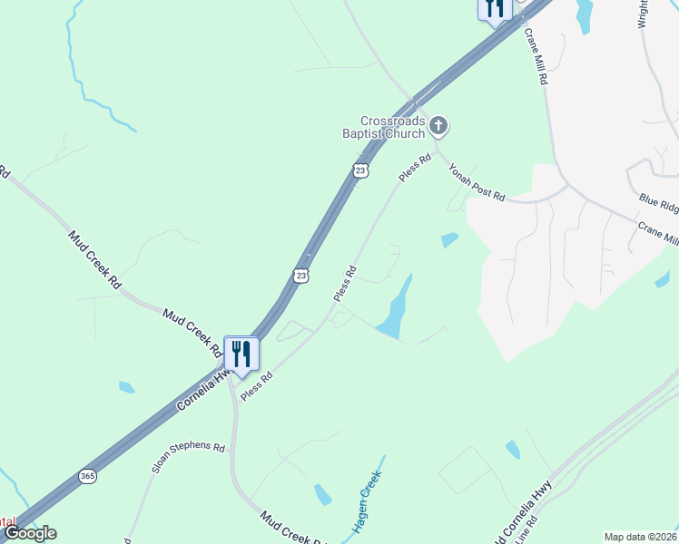 map of restaurants, bars, coffee shops, grocery stores, and more near 7925 Pless Road in Alto