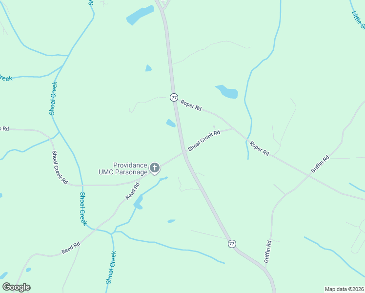 map of restaurants, bars, coffee shops, grocery stores, and more near Providence Church Road in Lavonia