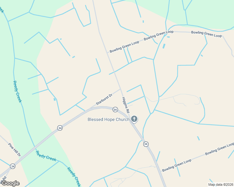 map of restaurants, bars, coffee shops, grocery stores, and more near 2809 Starburst Drive in Dillon