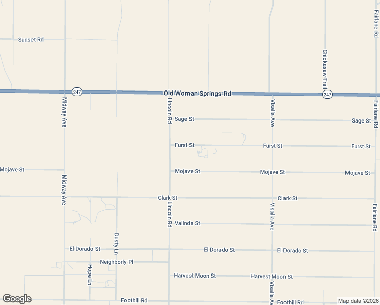 map of restaurants, bars, coffee shops, grocery stores, and more near 35375 Furst Street in Lucerne Valley