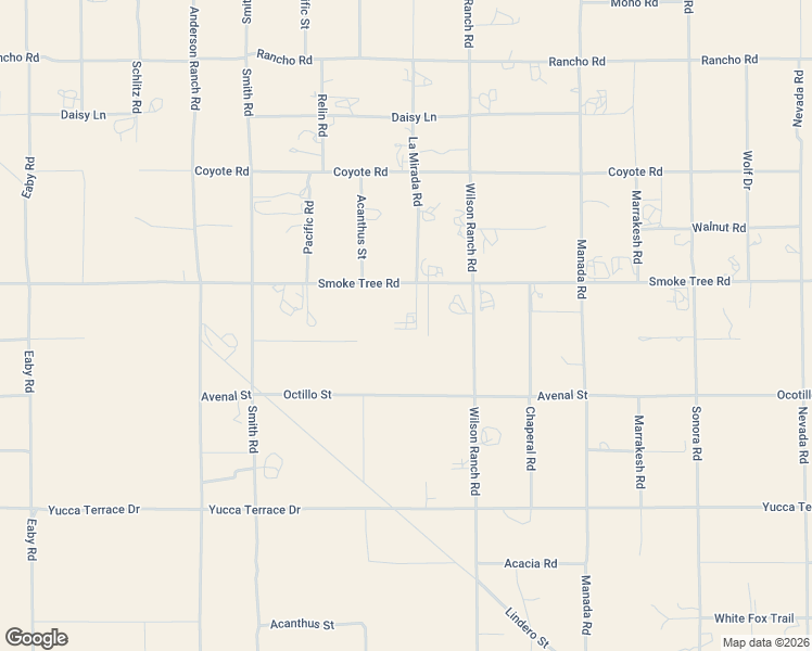 map of restaurants, bars, coffee shops, grocery stores, and more near 6393 Smoke Tree Road in Phelan