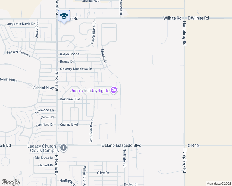 map of restaurants, bars, coffee shops, grocery stores, and more near Ethan Avenue in Clovis