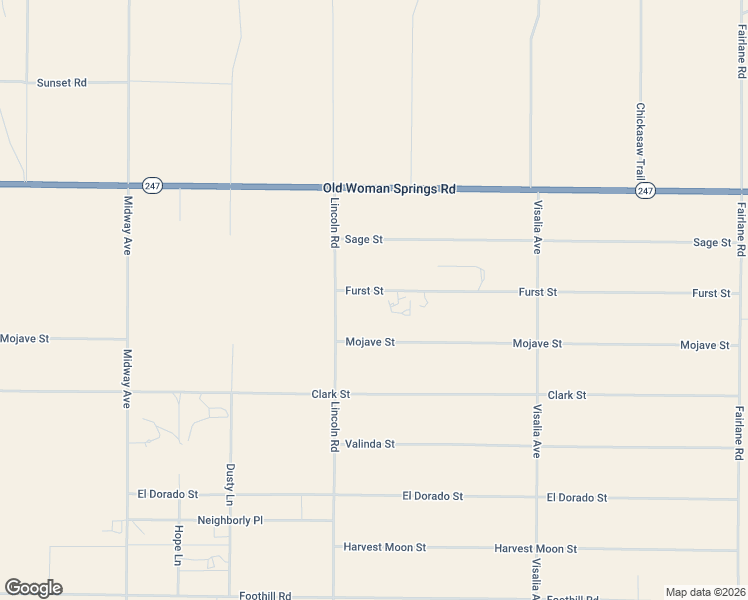 map of restaurants, bars, coffee shops, grocery stores, and more near 35375 Furst Street in Lucerne Valley