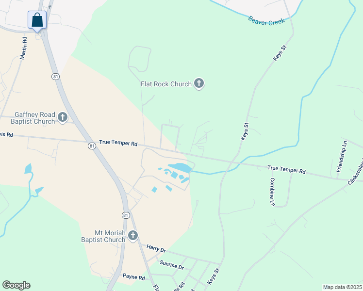 map of restaurants, bars, coffee shops, grocery stores, and more near 8 Harrington Drive in Anderson