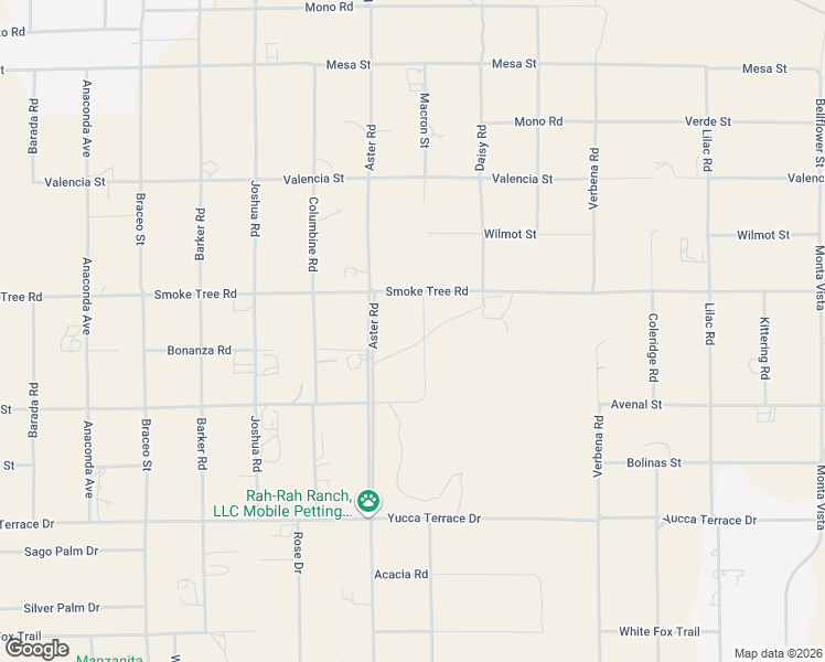 map of restaurants, bars, coffee shops, grocery stores, and more near 10420 Macron Street in Hesperia