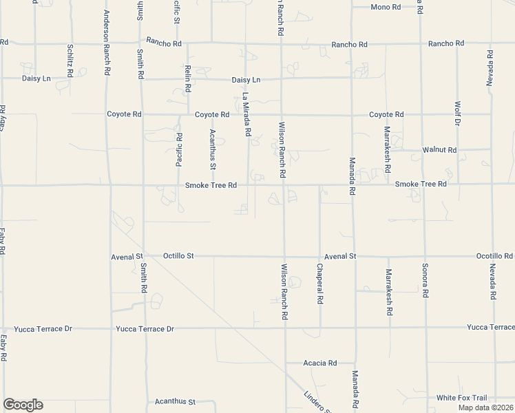 map of restaurants, bars, coffee shops, grocery stores, and more near 6393 Smoke Tree Road in Phelan