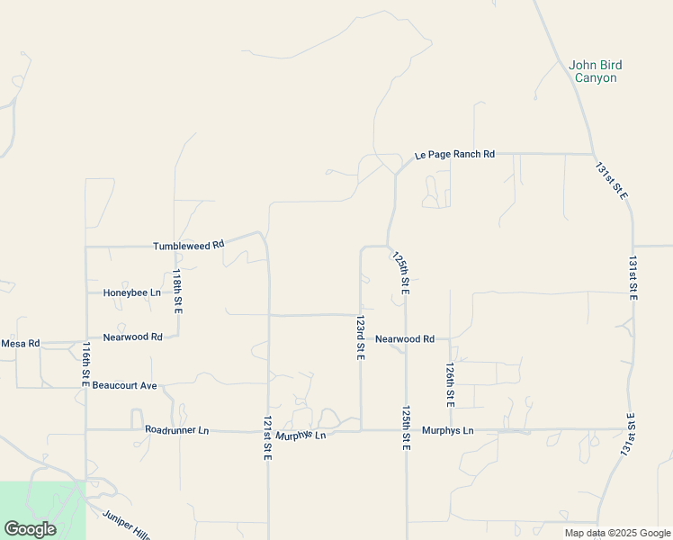 map of restaurants, bars, coffee shops, grocery stores, and more near 29405 123rd Street East in Pearblossom