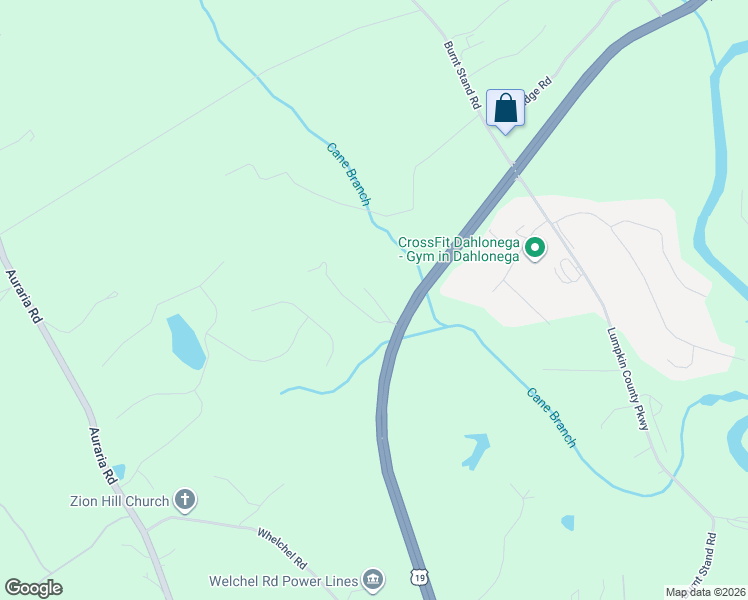 map of restaurants, bars, coffee shops, grocery stores, and more near 293 Candlewood Dr in Dawsonville