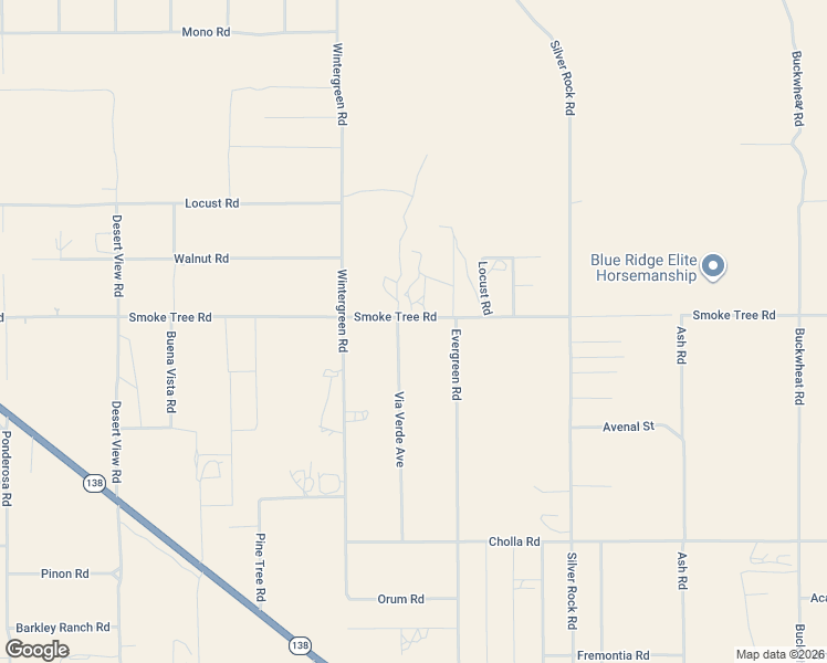 map of restaurants, bars, coffee shops, grocery stores, and more near 1825 Smoke Tree Road in Pinon Hills