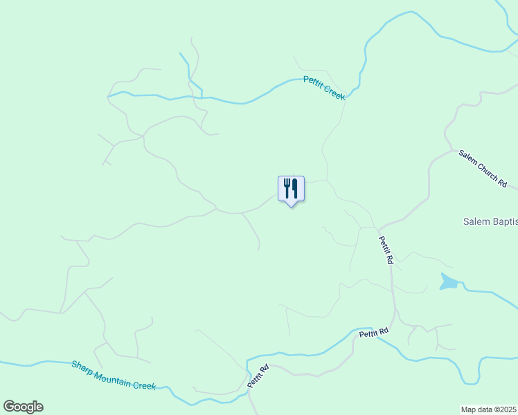map of restaurants, bars, coffee shops, grocery stores, and more near 142 Sharp Mountain Parkway in Jasper