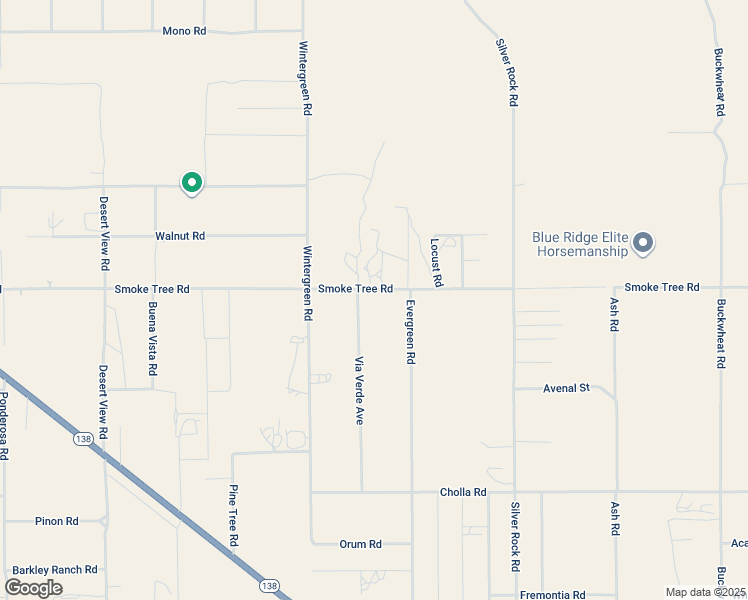 map of restaurants, bars, coffee shops, grocery stores, and more near 1825 Smoke Tree Road in Pinon Hills