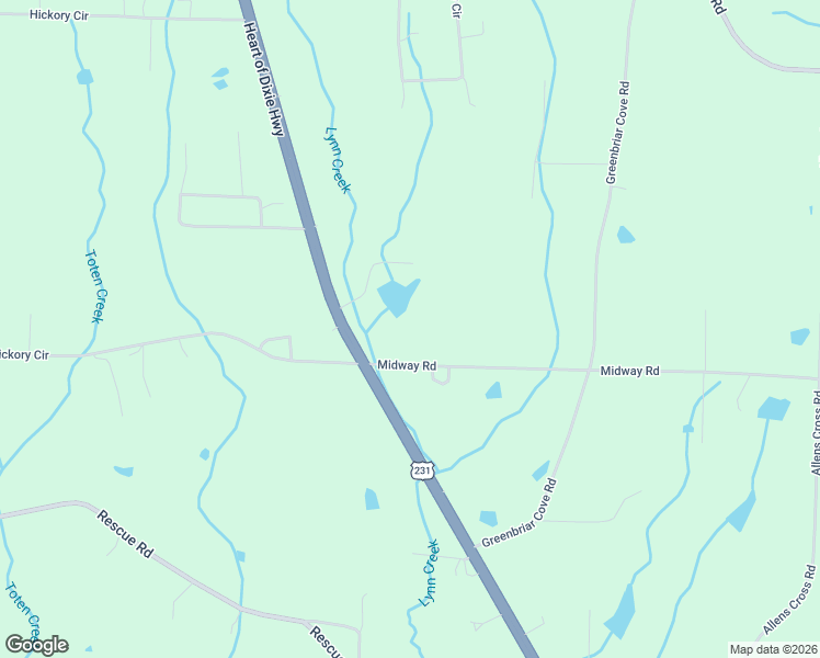 map of restaurants, bars, coffee shops, grocery stores, and more near 195 Midway Road in Union Grove
