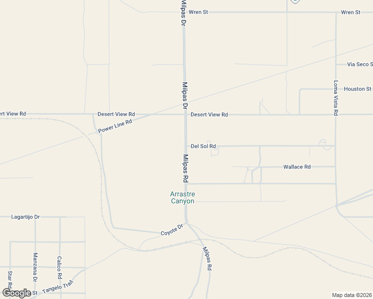 map of restaurants, bars, coffee shops, grocery stores, and more near 10355 Milpas Road in Apple Valley