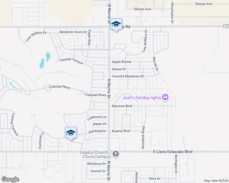 map of restaurants, bars, coffee shops, grocery stores, and more near 128 Mollie Court in Clovis