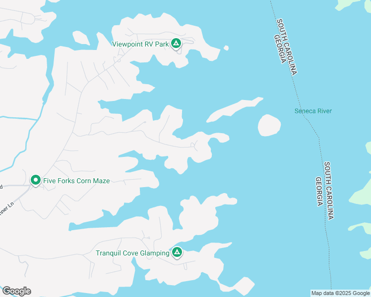 map of restaurants, bars, coffee shops, grocery stores, and more near 550 Hidden Point Road in Hartwell