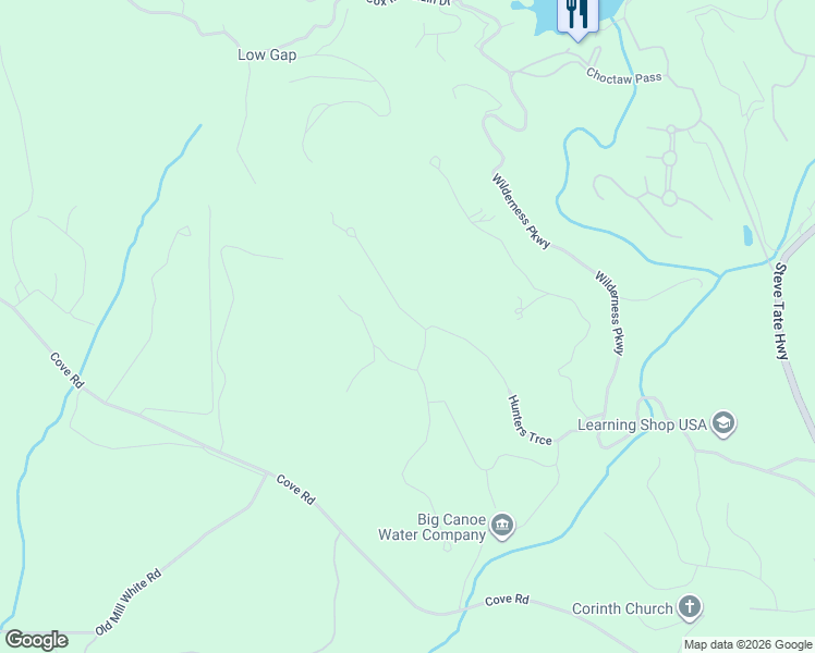 map of restaurants, bars, coffee shops, grocery stores, and more near 61 Morgan Walk in Jasper
