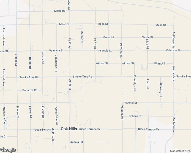 map of restaurants, bars, coffee shops, grocery stores, and more near Daisy Road in Oak Hills