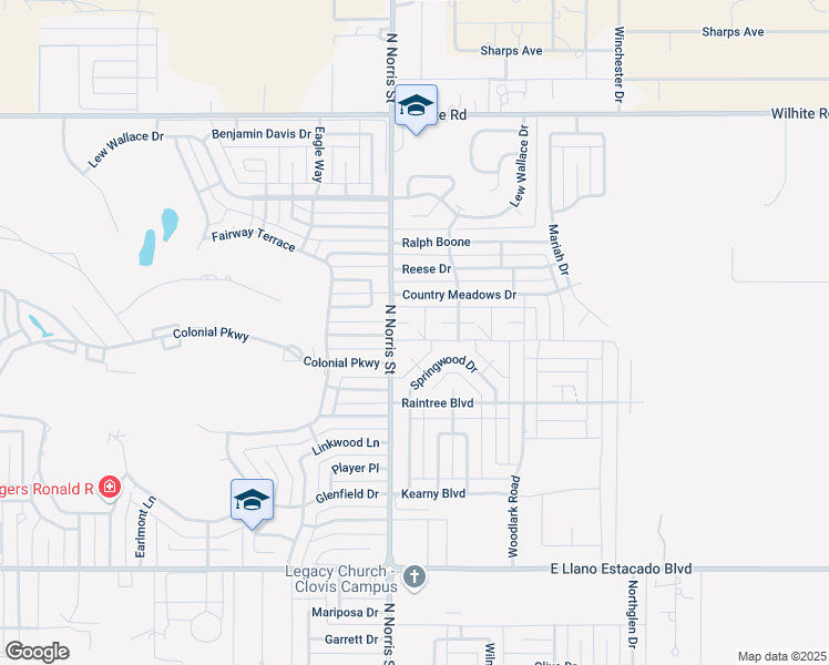map of restaurants, bars, coffee shops, grocery stores, and more near 132 Mollie Circle in Clovis