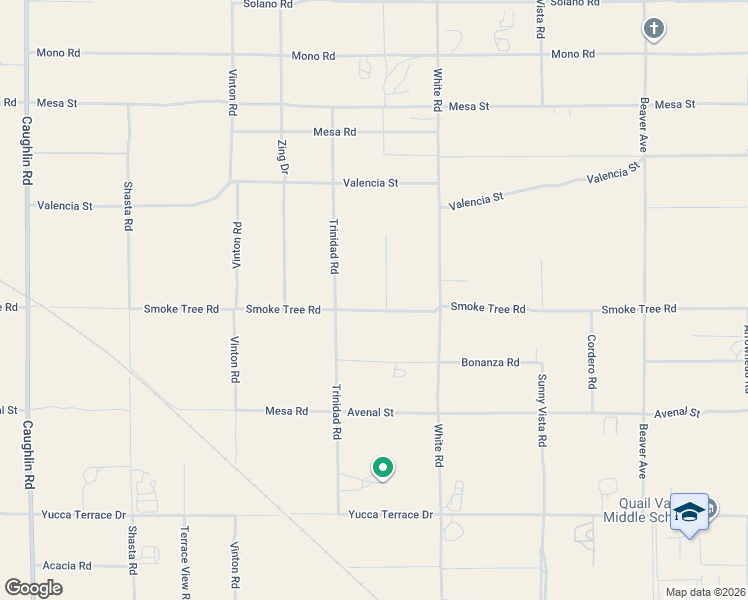 map of restaurants, bars, coffee shops, grocery stores, and more near 8778 Smoke Tree Road in Phelan