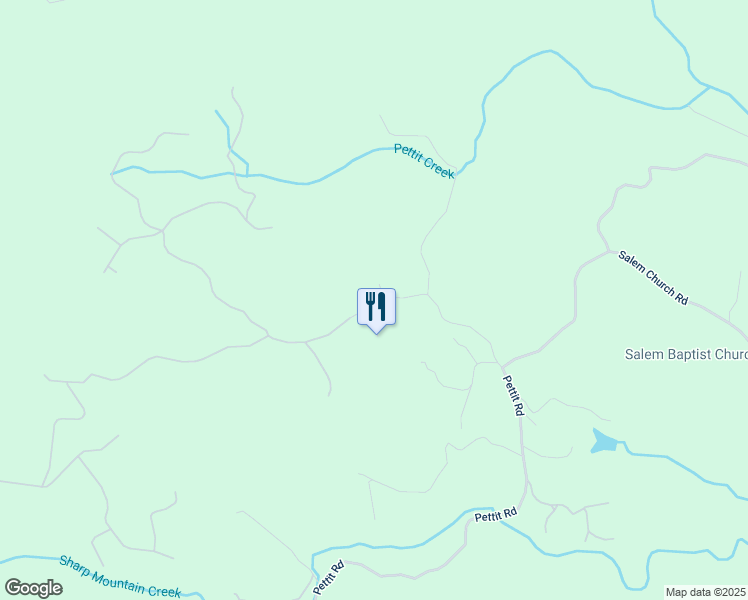 map of restaurants, bars, coffee shops, grocery stores, and more near 161 Sharp Mountain Parkway in Jasper