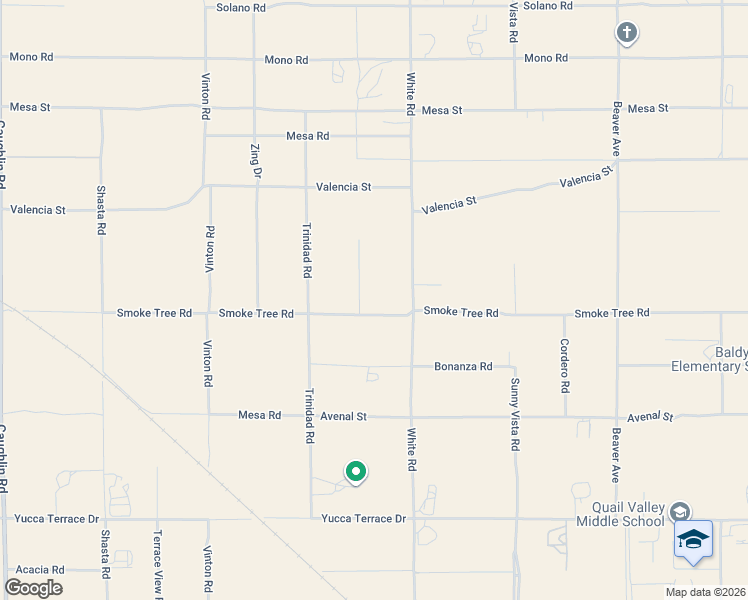 map of restaurants, bars, coffee shops, grocery stores, and more near 8778 Smoke Tree Road in Phelan