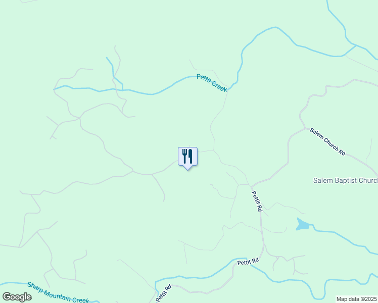 map of restaurants, bars, coffee shops, grocery stores, and more near 142 Sharp Mountain Parkway in Jasper