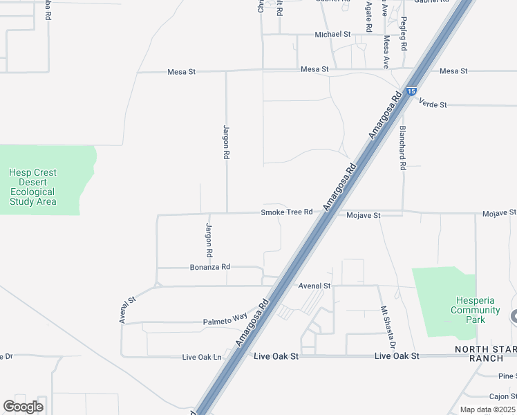 map of restaurants, bars, coffee shops, grocery stores, and more near 13290 Smoke Tree Road in Victorville