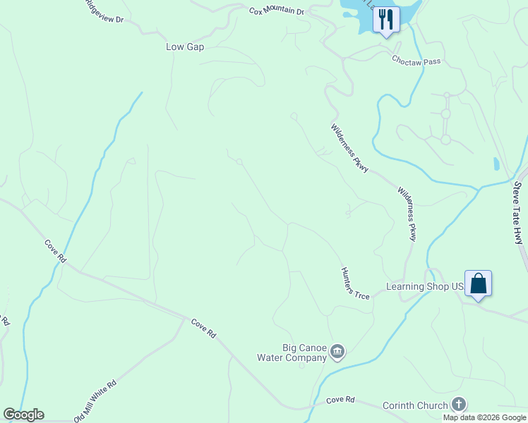 map of restaurants, bars, coffee shops, grocery stores, and more near 75 Morgan Walk in Jasper