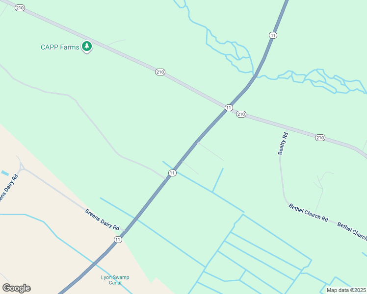 map of restaurants, bars, coffee shops, grocery stores, and more near 4633 North Carolina 11 in Kelly