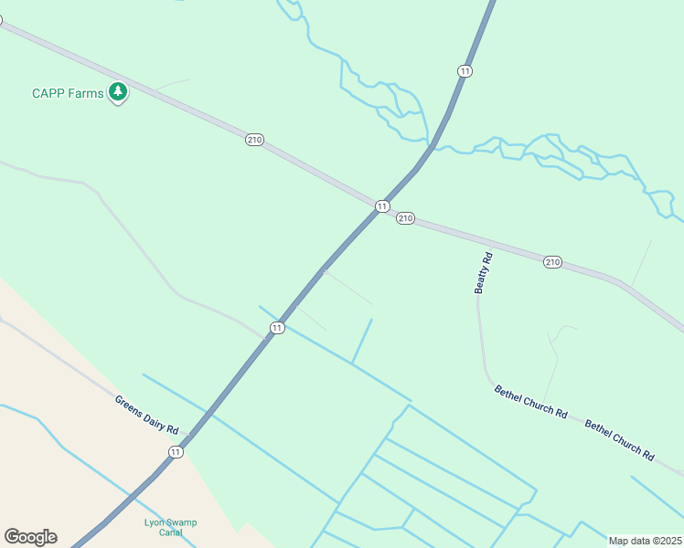 map of restaurants, bars, coffee shops, grocery stores, and more near 4708 North Carolina 11 in Kelly