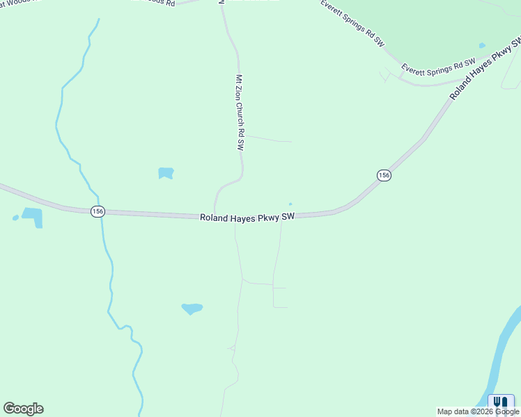 map of restaurants, bars, coffee shops, grocery stores, and more near 4485 Roland Hayes Parkway Southwest in Calhoun