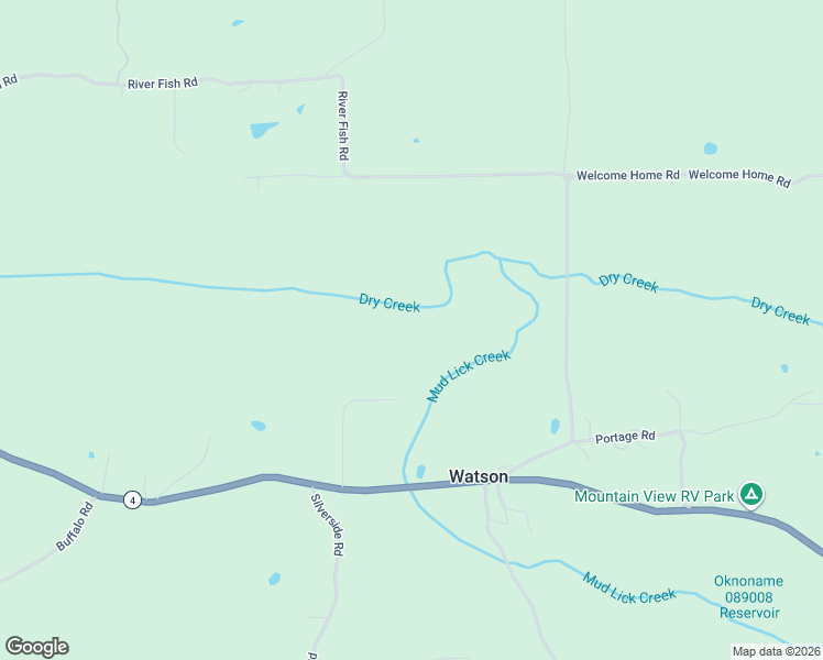 map of restaurants, bars, coffee shops, grocery stores, and more near Oklahoma 4 in Watson