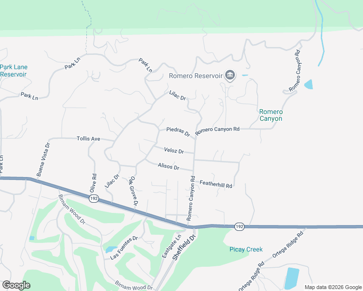 map of restaurants, bars, coffee shops, grocery stores, and more near 2160 Veloz Drive in Montecito