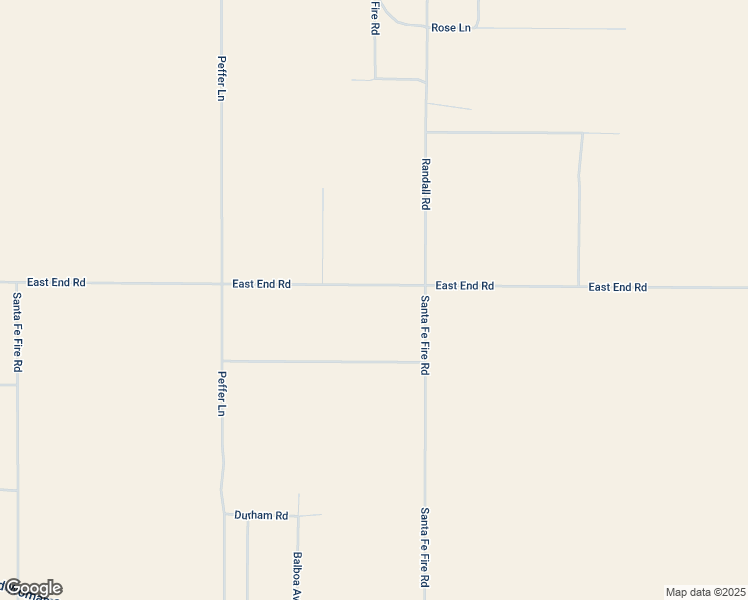 map of restaurants, bars, coffee shops, grocery stores, and more near East End Road in Lucerne Valley