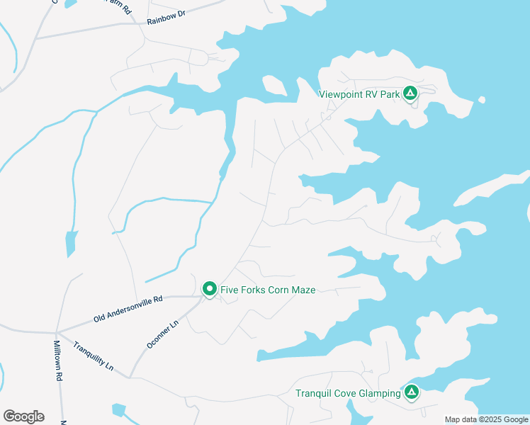 map of restaurants, bars, coffee shops, grocery stores, and more near 1122 Old Andersonville Road in Hartwell