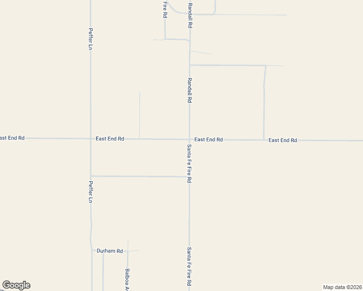 map of restaurants, bars, coffee shops, grocery stores, and more near 10442 Santa Fe Fire Road in Lucerne Valley