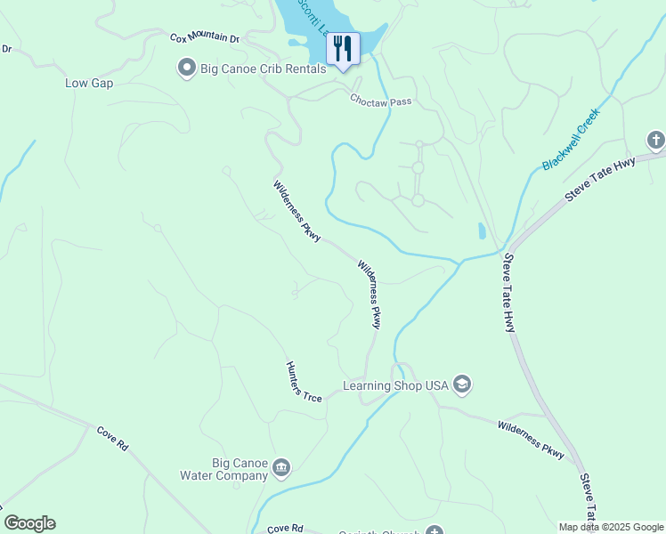 map of restaurants, bars, coffee shops, grocery stores, and more near 374 Shetland Trce in Jasper