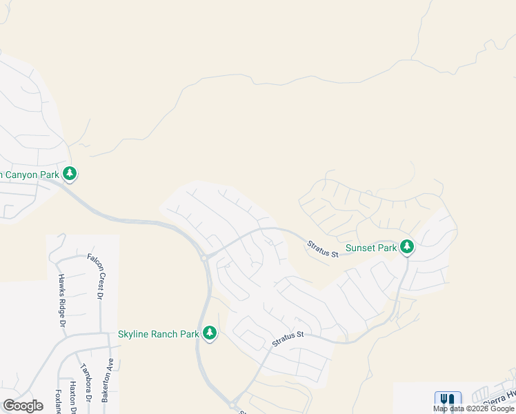 map of restaurants, bars, coffee shops, grocery stores, and more near 28816 Sedge Lane in Los Angeles County