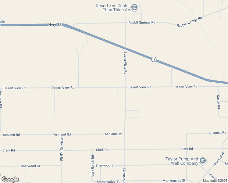 map of restaurants, bars, coffee shops, grocery stores, and more near 30423 Desert View Road in Lucerne Valley