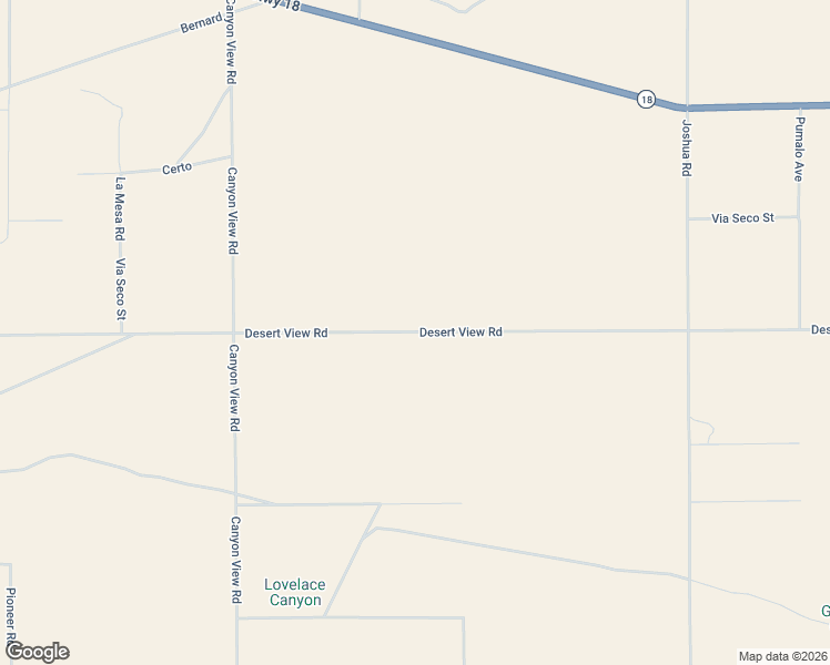 map of restaurants, bars, coffee shops, grocery stores, and more near 27398 Desert View Road in Apple Valley