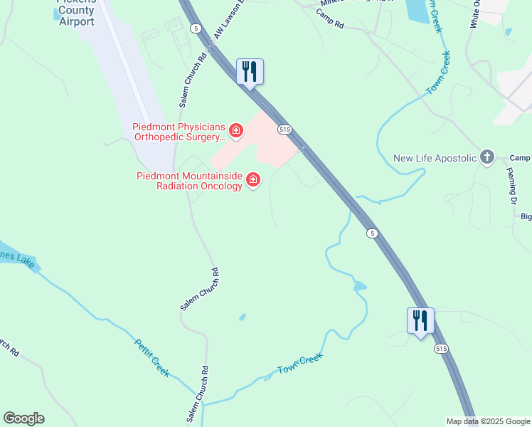 map of restaurants, bars, coffee shops, grocery stores, and more near 339 Bill Hasty Boulevard in Jasper