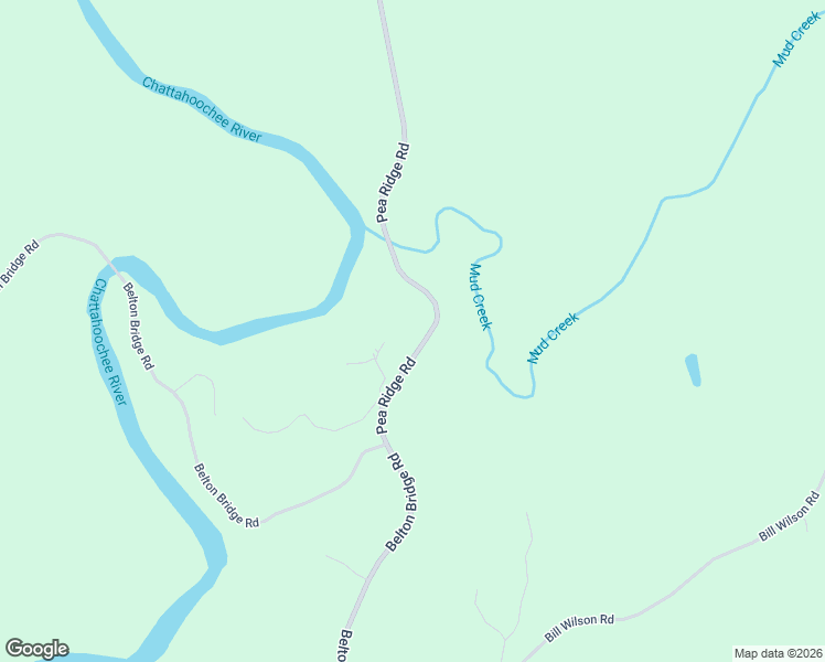 map of restaurants, bars, coffee shops, grocery stores, and more near 7657 Pea Ridge Road in Lula