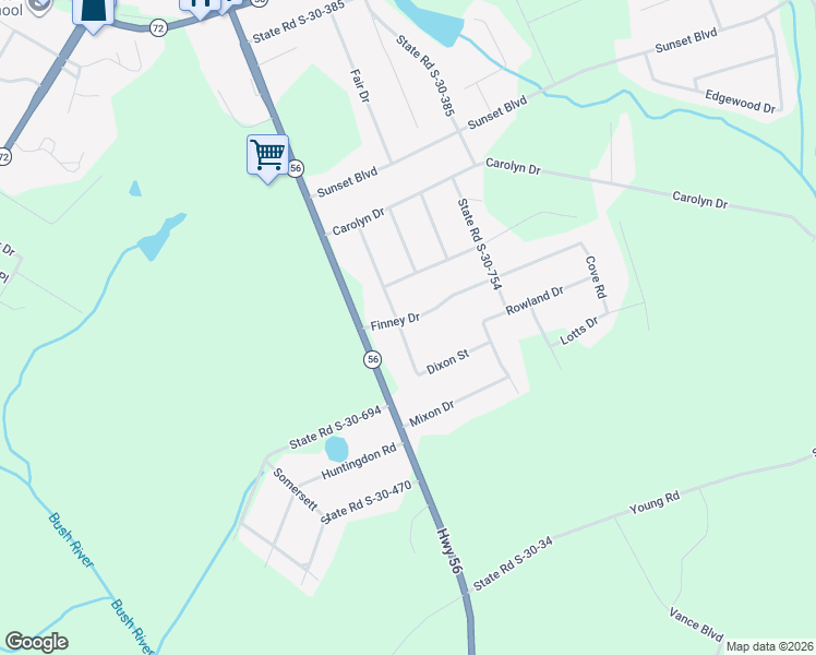 map of restaurants, bars, coffee shops, grocery stores, and more near 301 Dixon Street in Clinton