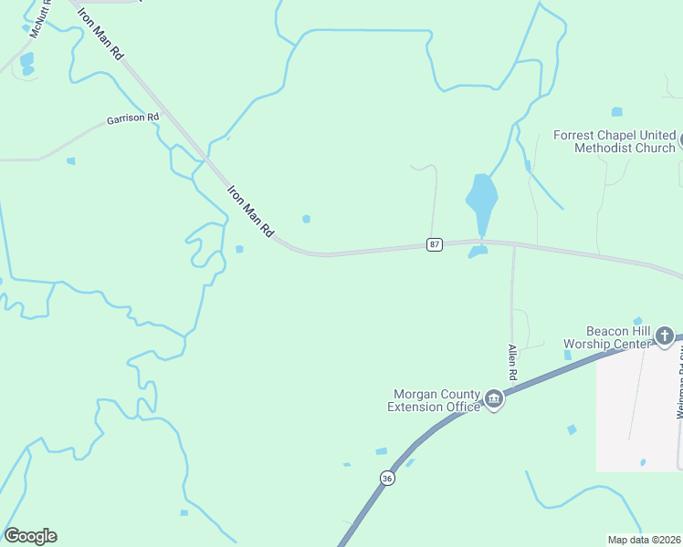 map of restaurants, bars, coffee shops, grocery stores, and more near 516 Iron Man Road in Hartselle