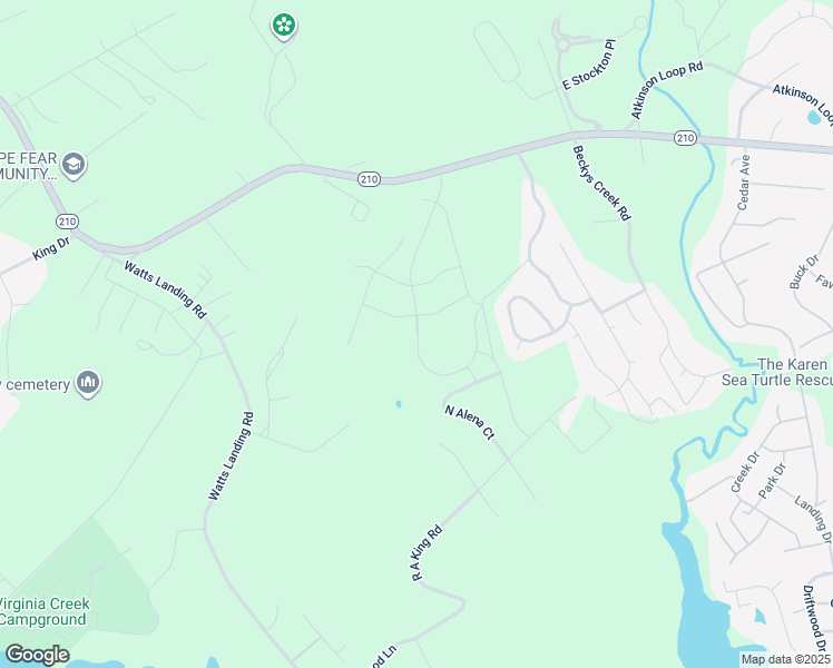 map of restaurants, bars, coffee shops, grocery stores, and more near 424 Northern Pintail Place in Hampstead