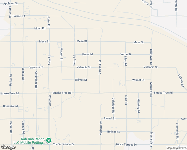 map of restaurants, bars, coffee shops, grocery stores, and more near 10683 Salem Avenue in Hesperia